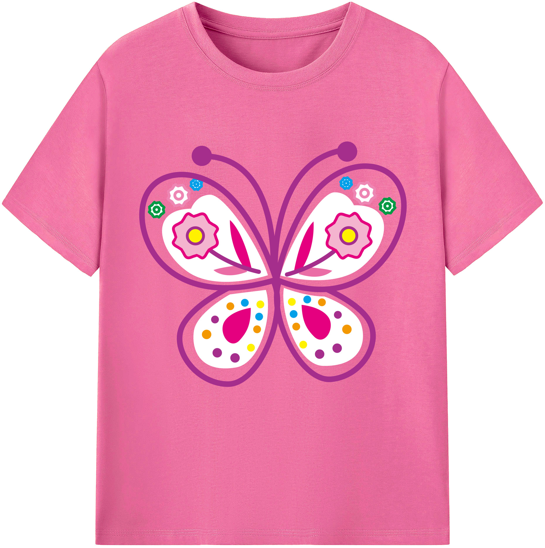 （画像用） Hello Kitty ハローキティ レディースカジュアルプリントTシャツ（綿100％）